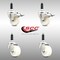 Service Caster 3 Inch 316SS Nylon Swivel 7/8 Inch Expanding Stem Caster Lock Brake SCC, 2PK SCC-SS316TTLEX20S314-NYS-2-S-2-78 - alternate 1